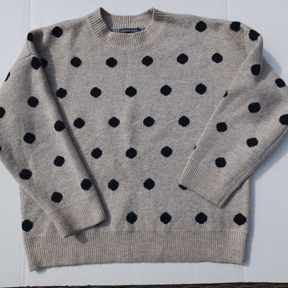 Chelsea & Theodore Poka Dot Sweater!